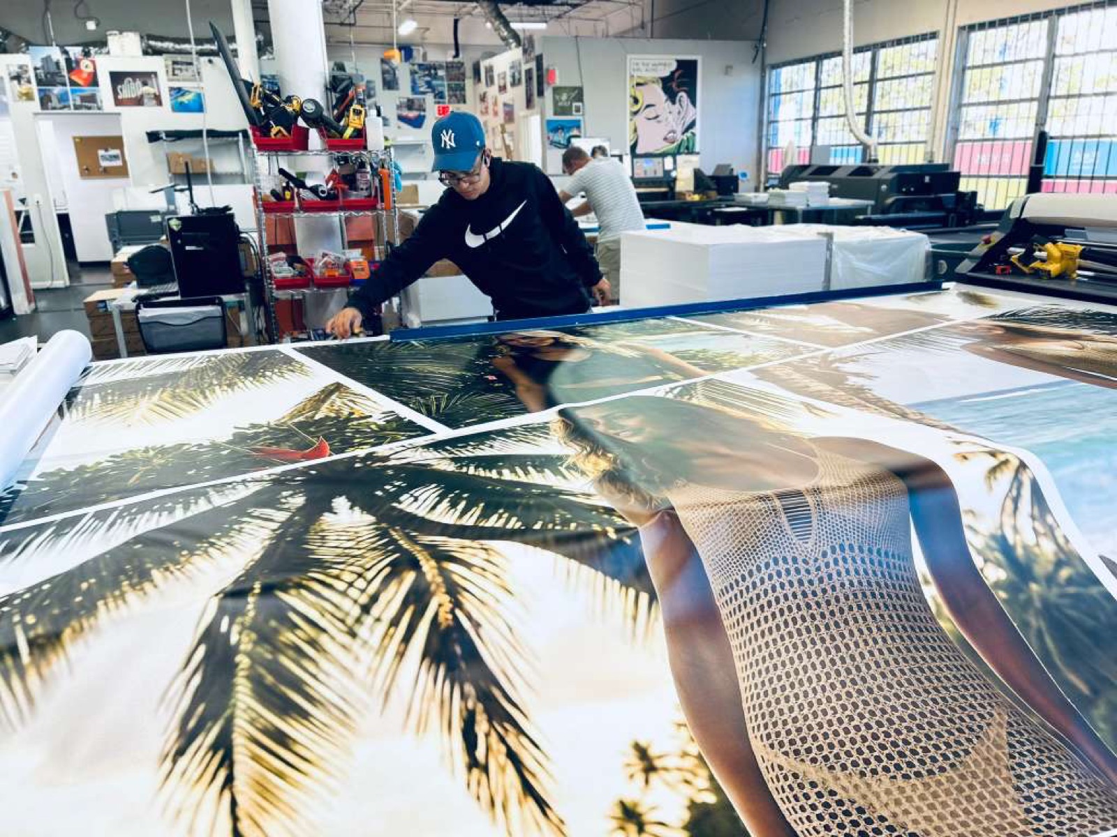 Large format production floor