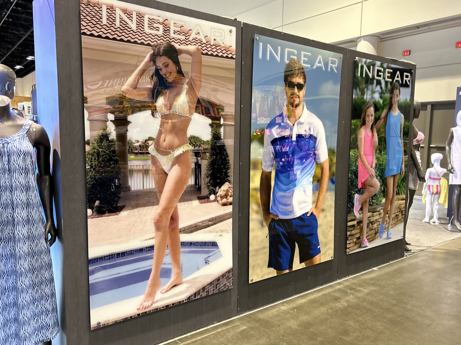 Ingear booth graphic panels